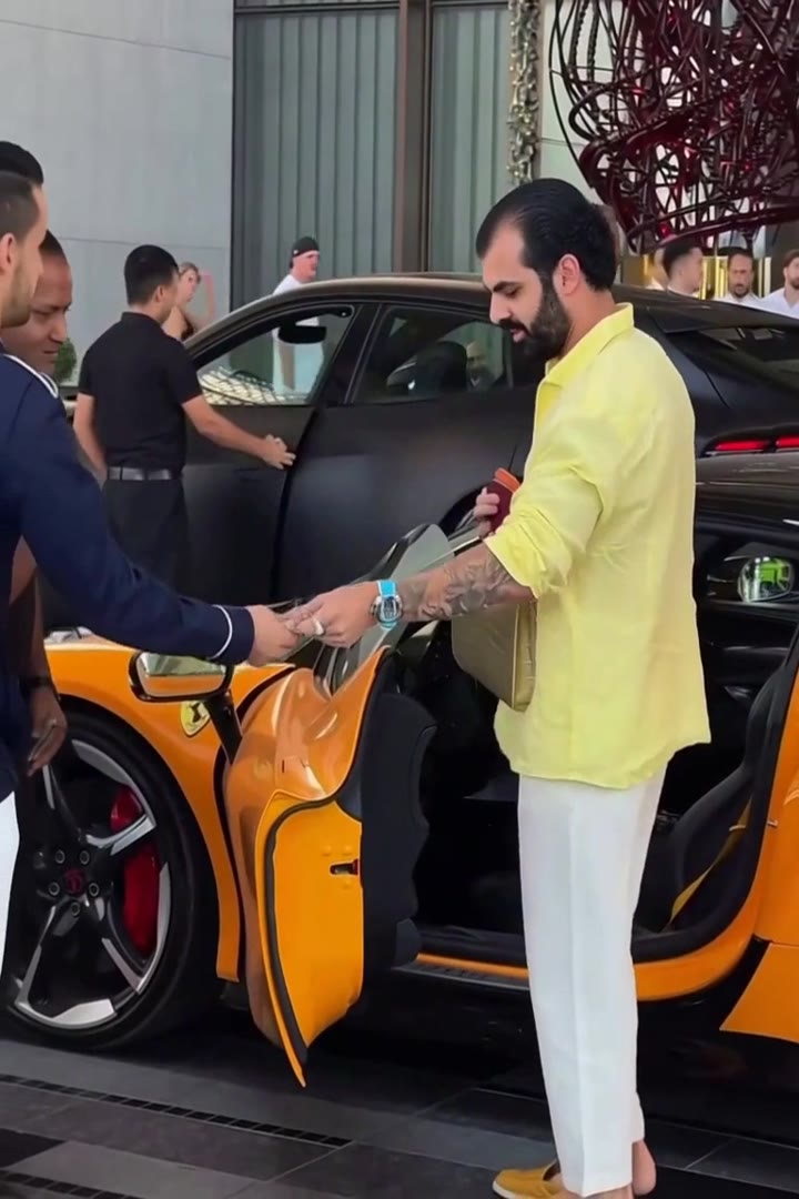 Orange supercar valet recast video still