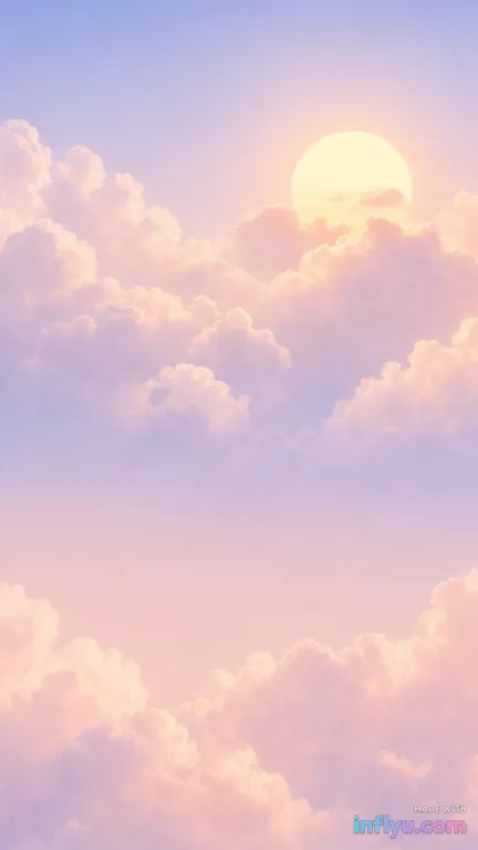 Pastel aesthetic phone wallpaper, AI image